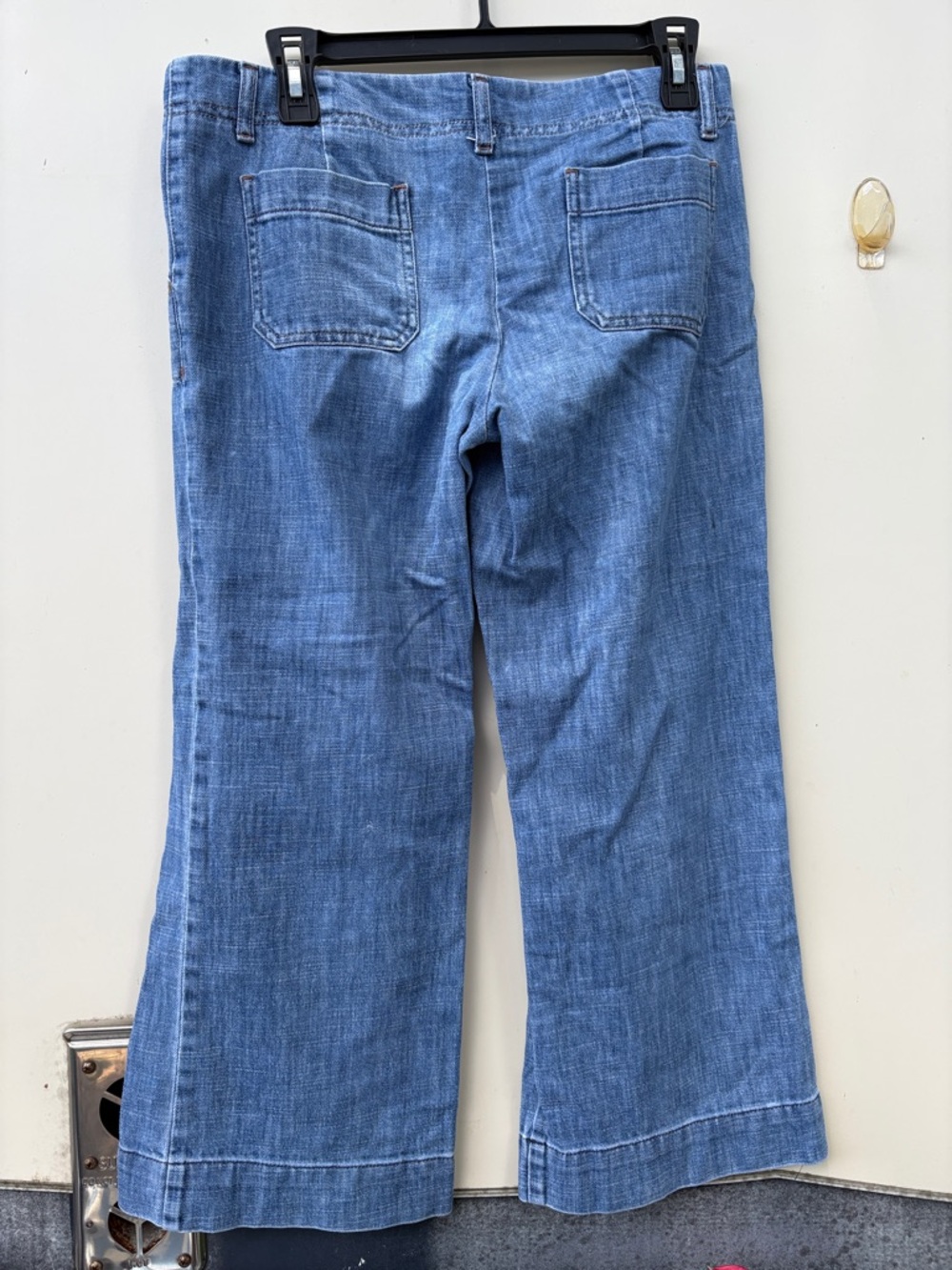Theory Light Blue Denim Jeans - Button-Front - Picture 4 of 4